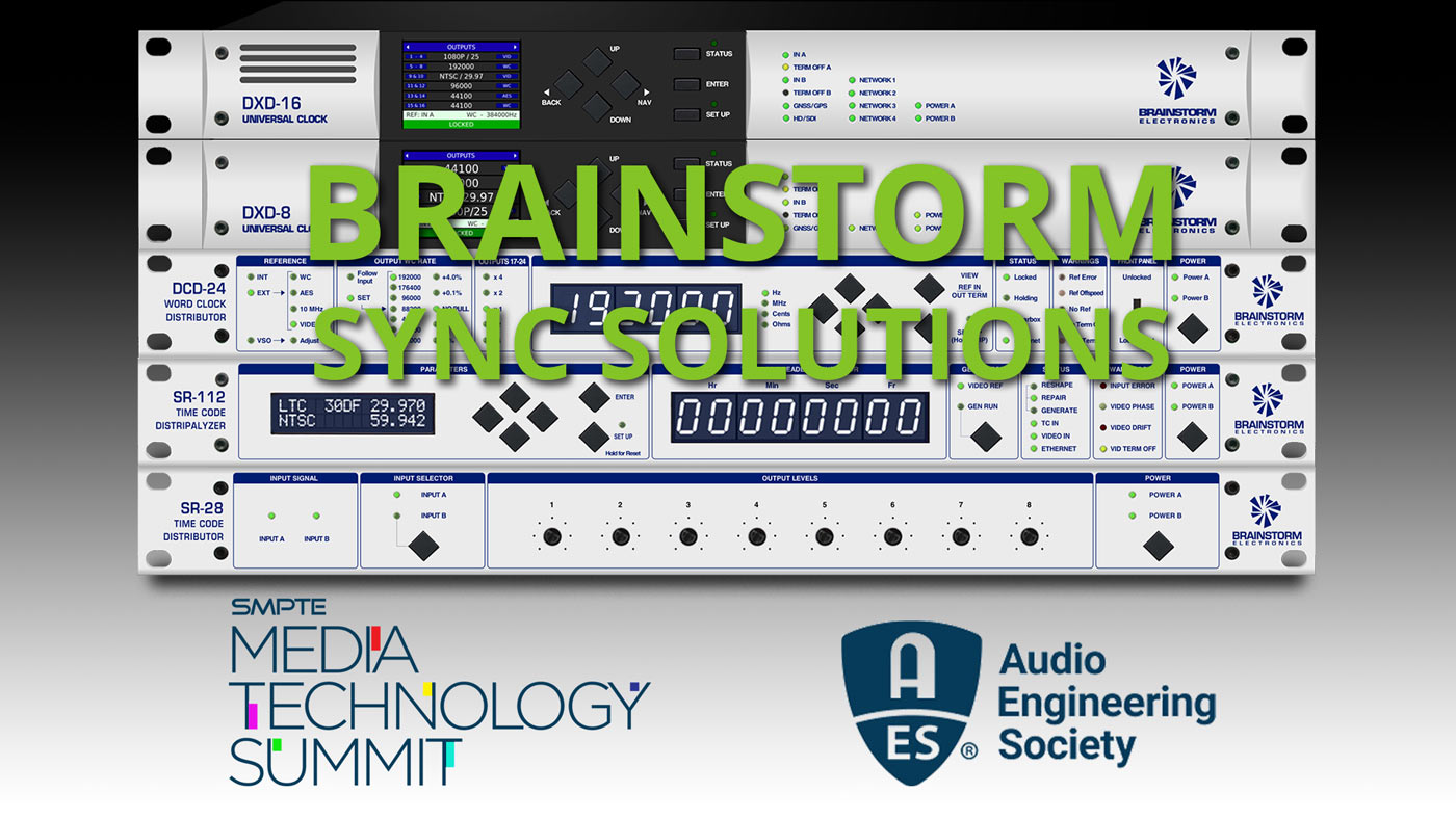 Brainstorm Sync Solutions at SMPTE & AES Oct 2025